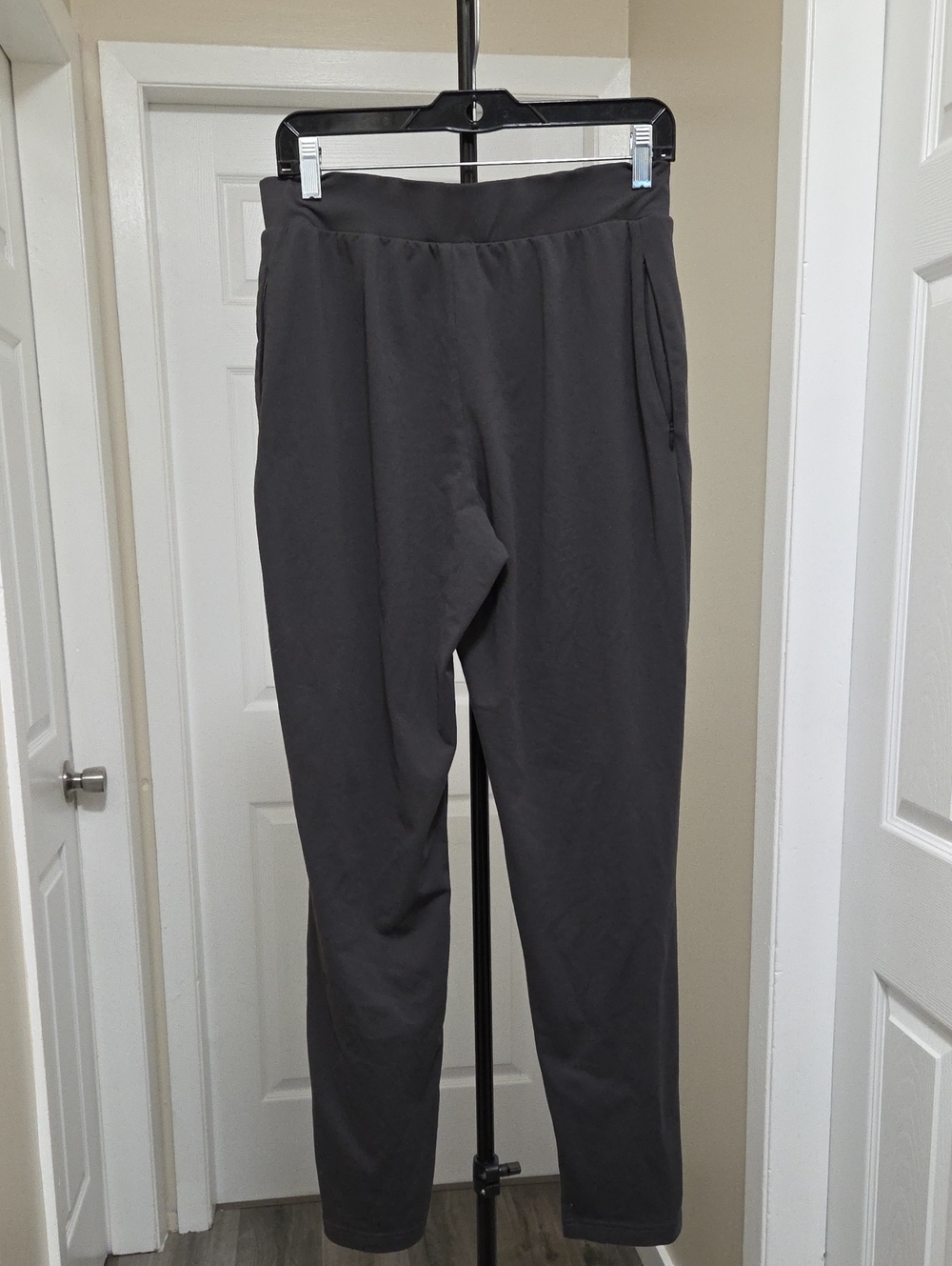 lululemon Athletica Charcoal Gray Pull-On Tapered Straight Leg Pants Stretch - Picture 6 of 8